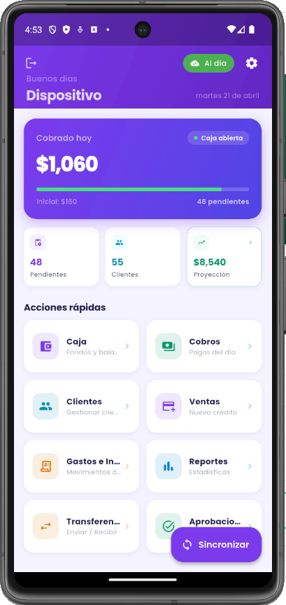 Dashboard principal